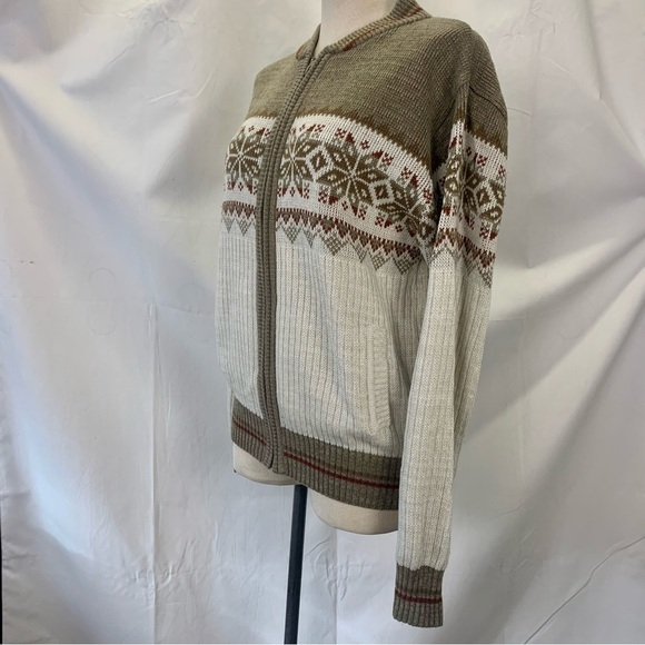 Y2K Nordic Pattern Full Zip Cardigan - Picture 4 of 8